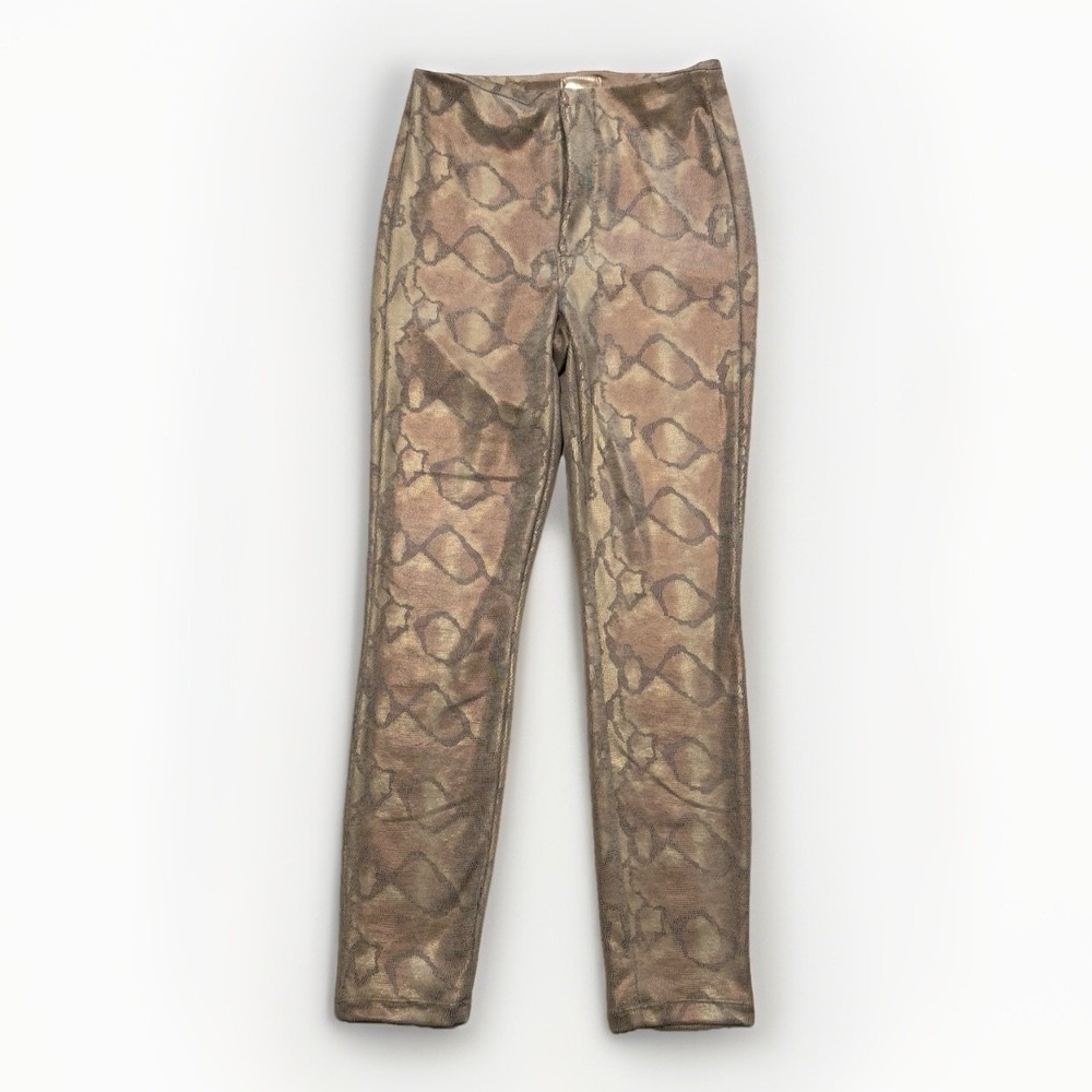 MOTHER High Waisted Seamless Looker Leggings Luxury Python Snake Print Size 26